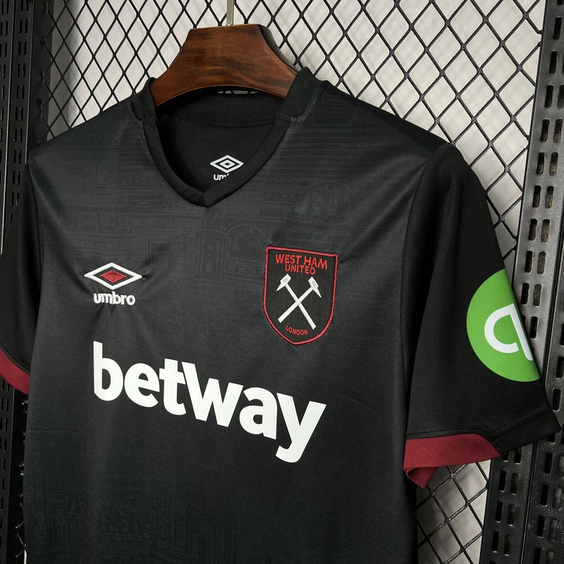 CAMISA DO WEST HAM 24/25 PRETO