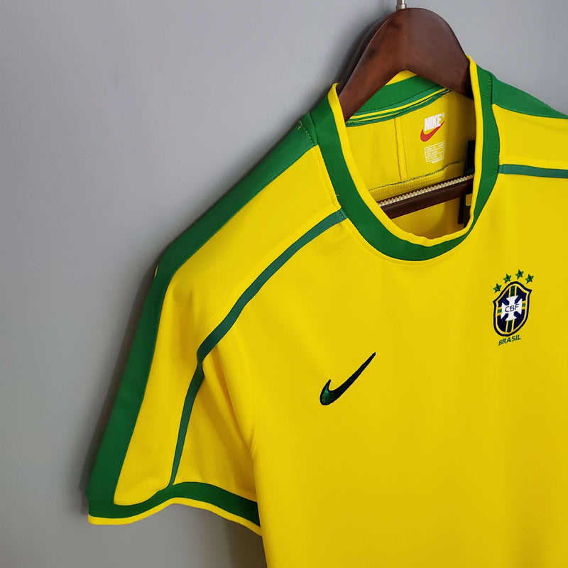 Camisa Retrô Seleção Brasil 1998/98 Home